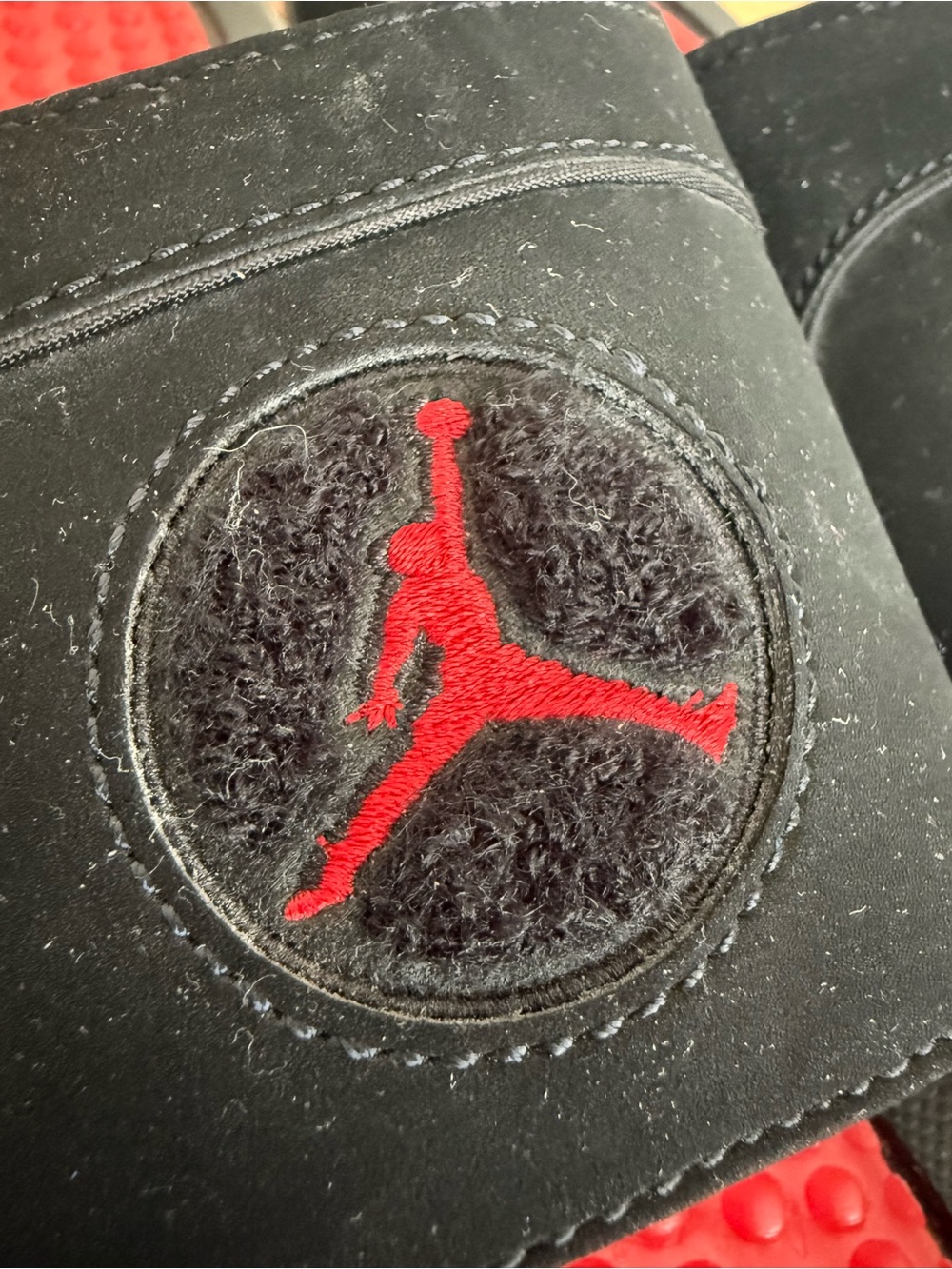 Nike Air Jordan Hydro 8 Retro Slide Sandals Men’s 11 Black Red (Scented 😆) VGUC - Picture 4 of 15